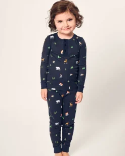 Kid's Pima Snug Fit Pajama Set in Arctic Antics