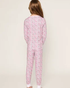 Kid’s Pima Snug Fit Pajama Set in Fleurs de Rose