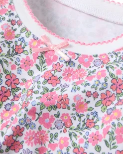 Kid’s Pima Snug Fit Pajama Set in Fleurs de Rose