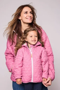 Kids' Rose Pink Quilted Puffer Jacket