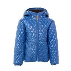 Kids' Shiny Mountain Blue Quilted Puffer Jacket