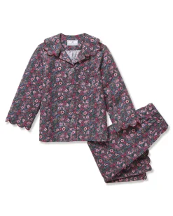 Kid's Twill Colette Pajama Set in Fleurs de Saison