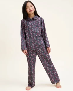 Kid's Twill Colette Pajama Set in Fleurs de Saison