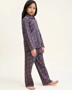 Kid's Twill Colette Pajama Set in Fleurs de Saison