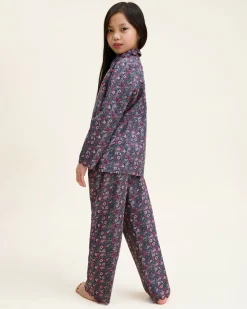 Kid's Twill Colette Pajama Set in Fleurs de Saison