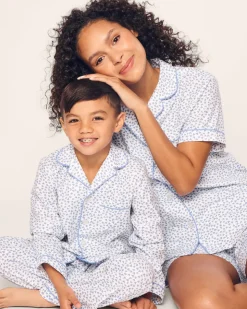 Kid’s Twill Pajama in Bluehearts