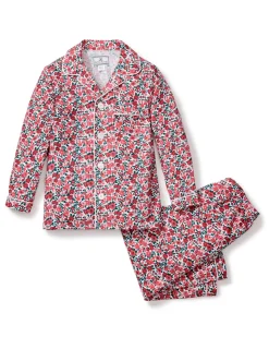 Kid’s Twill Pajama Set in Fleurs des Bois
