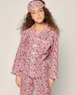 Kid’s Twill Pajama Set in Fleurs des Bois