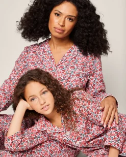 Kid’s Twill Pajama Set in Fleurs des Bois