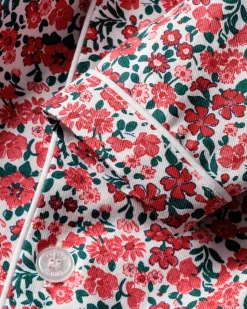 Kid’s Twill Pajama Set in Fleurs des Bois