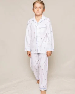 Kid’s Twill Pajama Set in Bateau
