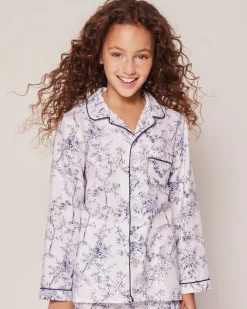 Kid’s Twill Pajama Set in Timeless Toile