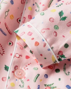 Kid's Twill Pajama Set in Vintage Sweets