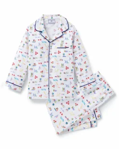 Kid's Twill Pajama Set in Literary Lessons