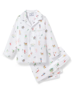 Kid's Twill Pajama Set in 12 Days of Christmas
