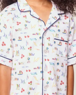 Kid's Twill Short Set in Literary Lessons