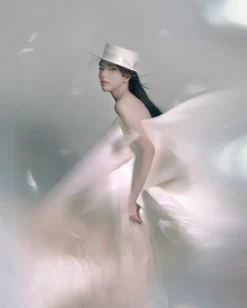 Kiki Boater Hat With Veil