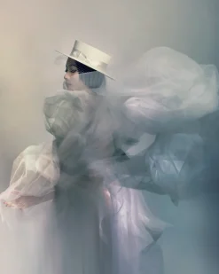 Kiki Boater Hat With Veil