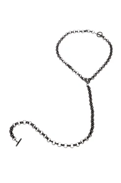 Kiki Collar + Lead Set in Gunmetal