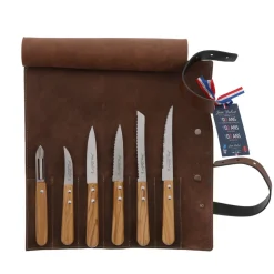 Kitchen Knives Leather Pouch, Set of 6