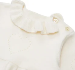 Knitted Heart Dress in Ivory