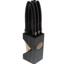 Knives Black Copper Block, Set of 6
