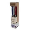 Knives in a Block in Paris Colors, Set of 6