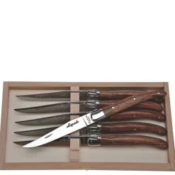 Knives in Bubinga Wood, Set of 6