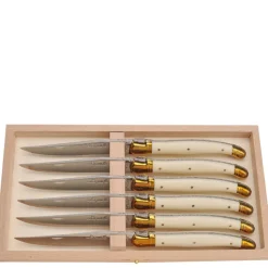 Knives in Ivory Acrylic, Set of 6