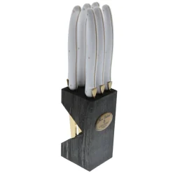 Knives White Gold Block, Set of 6