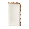 Knotted Edge Napkin in White, Natural & Brown, Set of 4