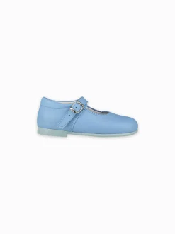 La Coqueta Mary Janes in Dusty Blue