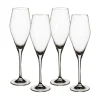 La Divina Flute in Clear, Set of 4