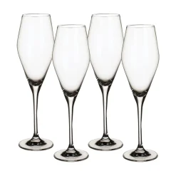 La Divina Flute in Clear, Set of 4