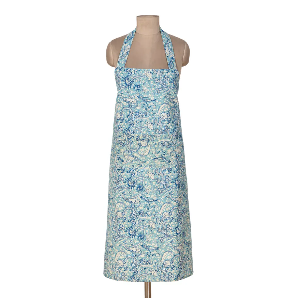 La Mer Apron in Aqua