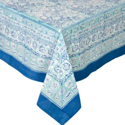 La Mer Tablecloth in Aqua