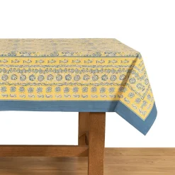 La Mer Tablecloth in Blue & Yellow