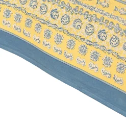 La Mer Tablecloth in Blue & Yellow