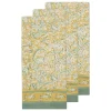 La Mer Tea Towels in Aqua & Citrine, Set of 3