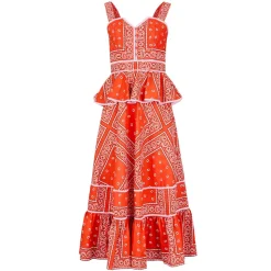 Lacey Dress in Aces Wild Red