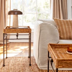 Lacoste Indoor & Outdoor Wicker Side Table