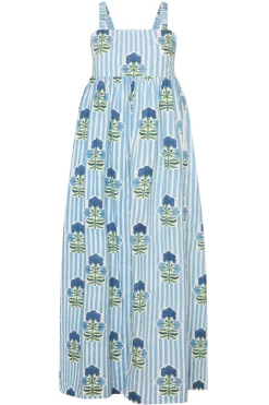 Laguna Sun Dress in Blue & Green