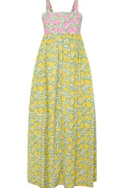 Laguna Sun Dress in Pink & Yellow
