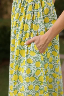 Laguna Sun Dress in Pink & Yellow