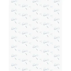Lake Blue Bow Wrapping Paper