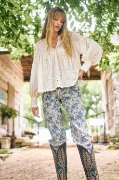 Lakelynn Pant in Cornflower Toile