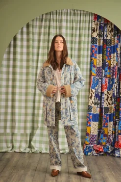 Lakelynn Pant in Cornflower Toile