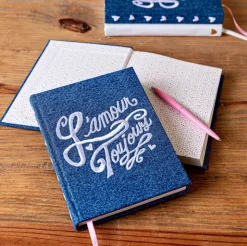 L'Amour Toujours 6" x 8" Journal in Denim