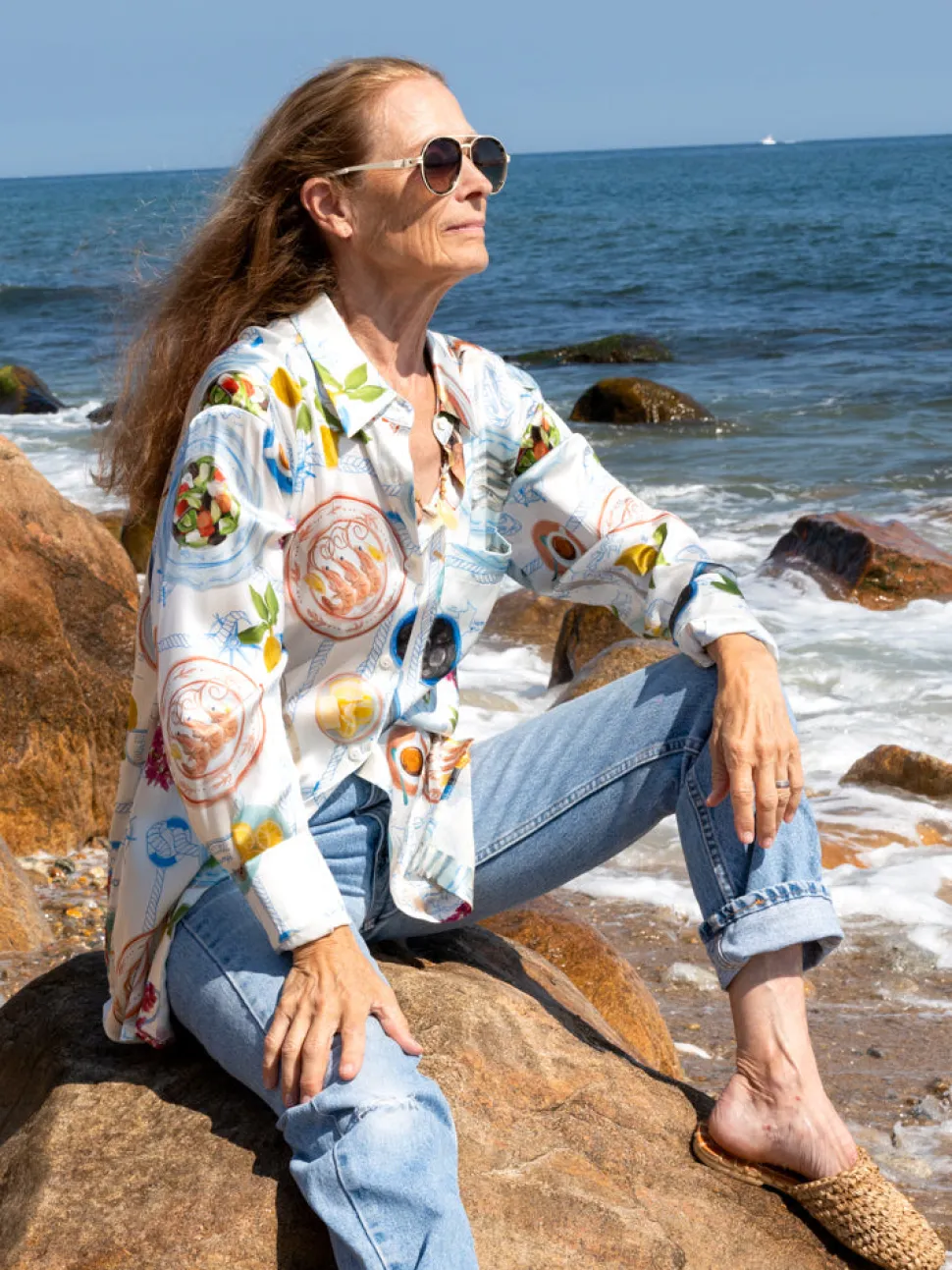 Lampi Button Down in Lunch