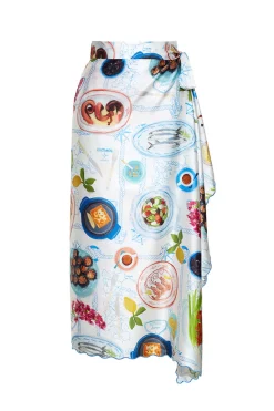 Lampi Wrap Skirt in Lunch